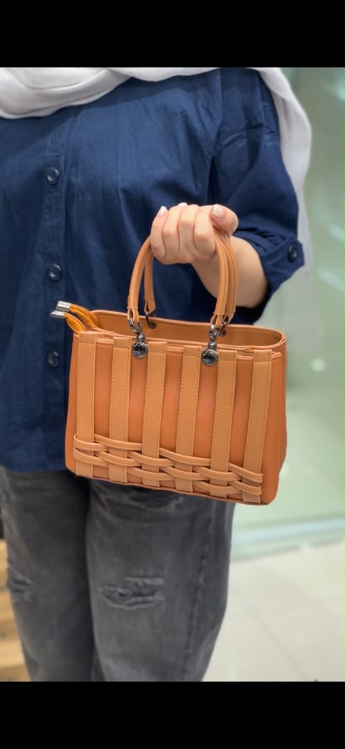 کیف دسته دار عسلی